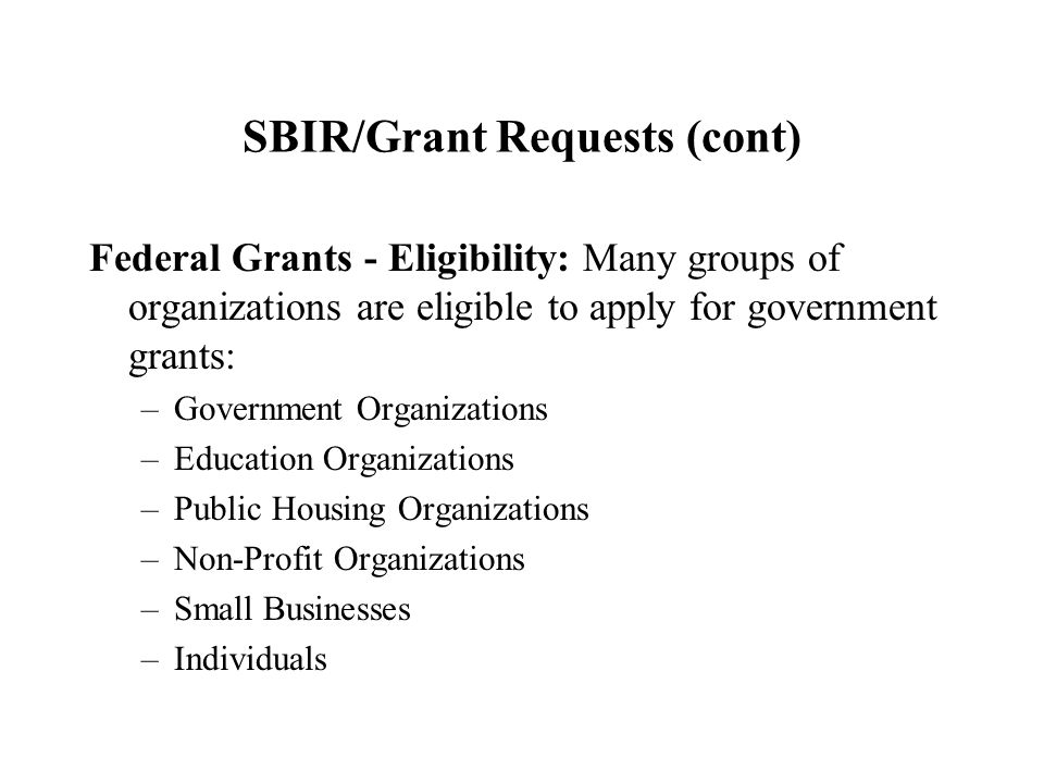 Public and private funding for non profit organizations